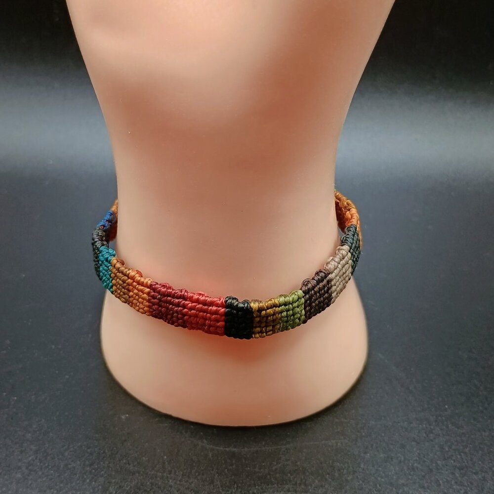 Multicolor Macram Thread Bracelet Andean Craftsma… - image 2